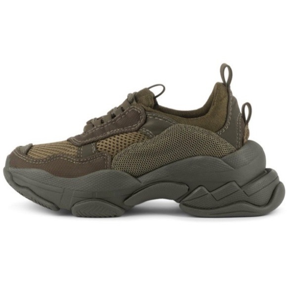 Jeffrey Campbell lo fi platform sneaker in army olive green